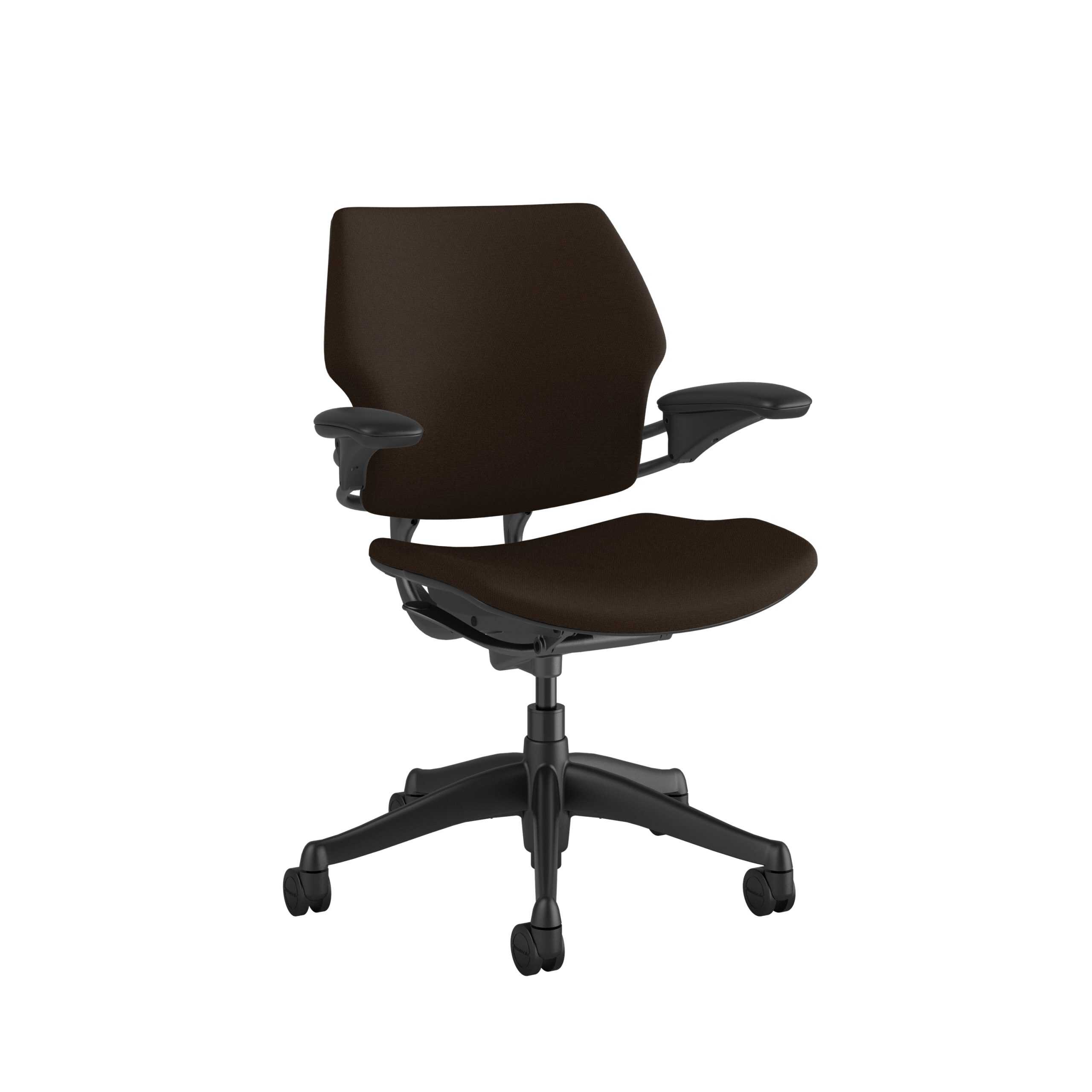 freedomtaskchair-darkbrown freedomtaskchair darkbrown scaled <ul> <li>Standard Duron Arms</li> <li>Corde Textile Pattern</li> <li>Graphite Frame and Base</li> <li>Standard Cylinder 5"</li> <li>Standard Foam Seat Pan</li> </ul>