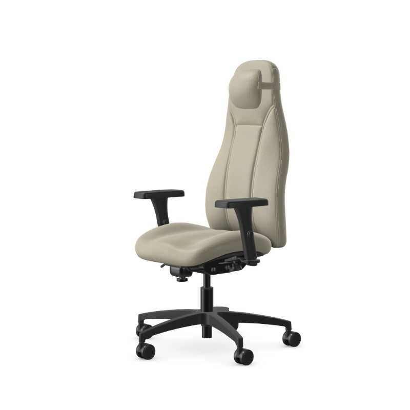 50390 4D AWK NP KD AS FV LALA 3 <ul> <li>Patented adjustment 4-strap system with high density molded seat foam.</li> <li>12 Year Warranty</li> <li>Value Plus Mechanism with forward tilt</li> <li>4 Dimensional arm</li> <li>Adjustable width brackets (Knob)</li> <li>Adjustable Neck Pad With Matching Textile</li> <li>100% Non-Phthalate Vinyl</li> </ul>
